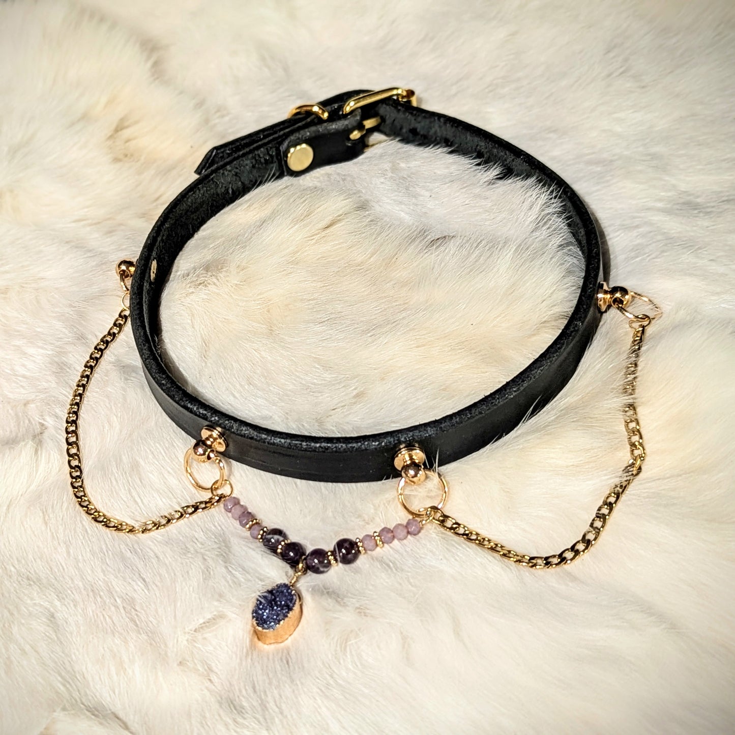 Black & Gold Chain Collar