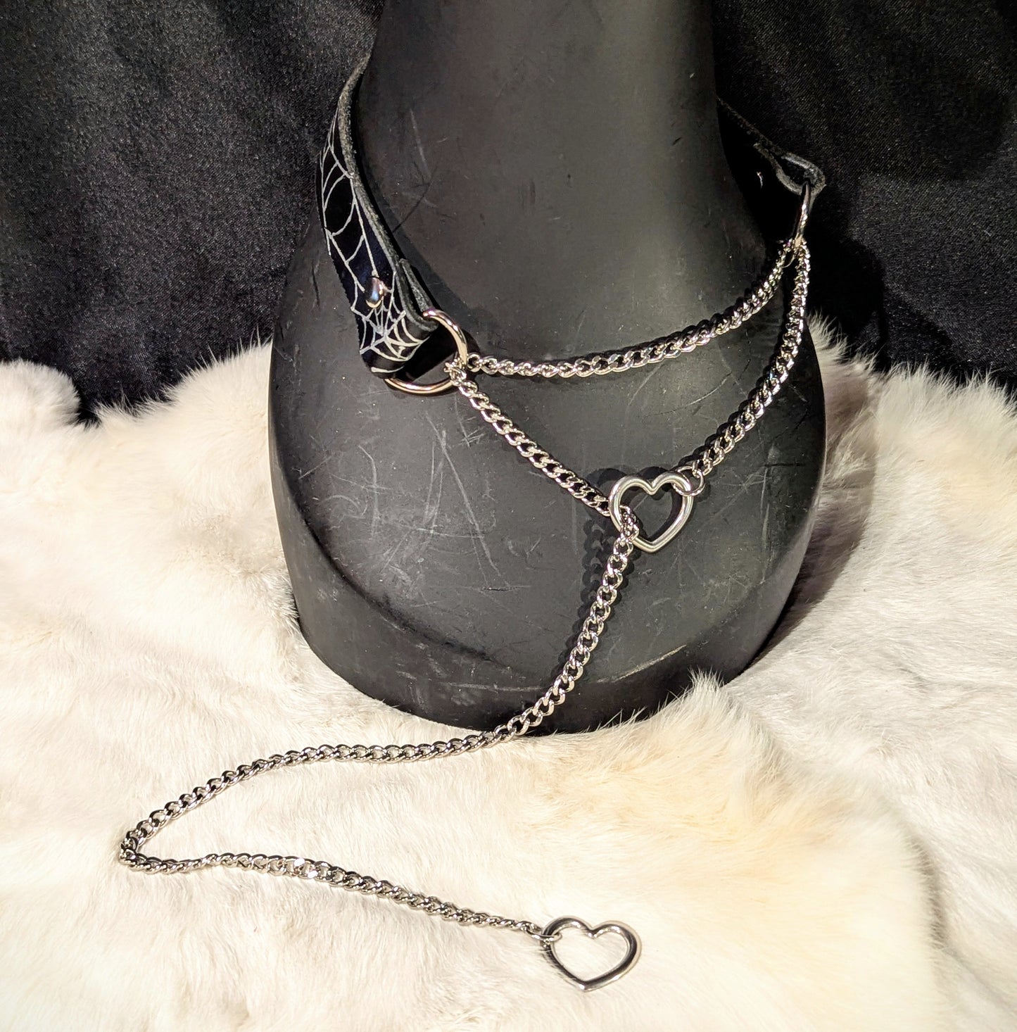 Spiderweb Martingale Leash Collar